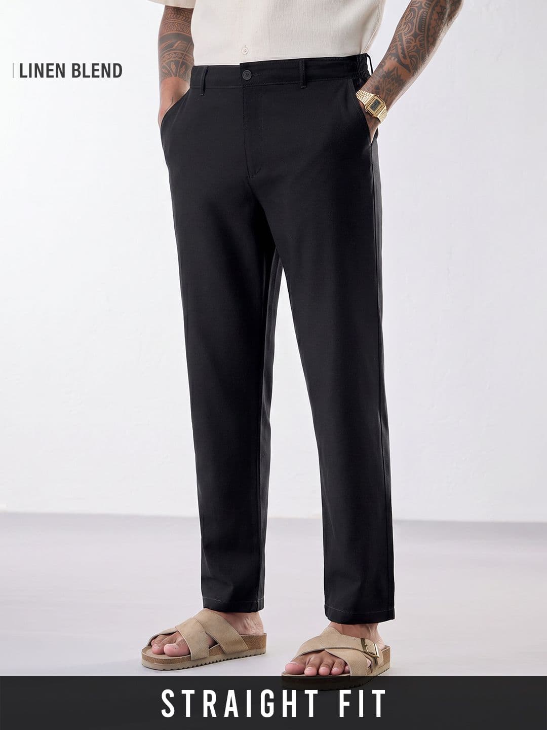 Linen Pants: Carbon Black — image 1